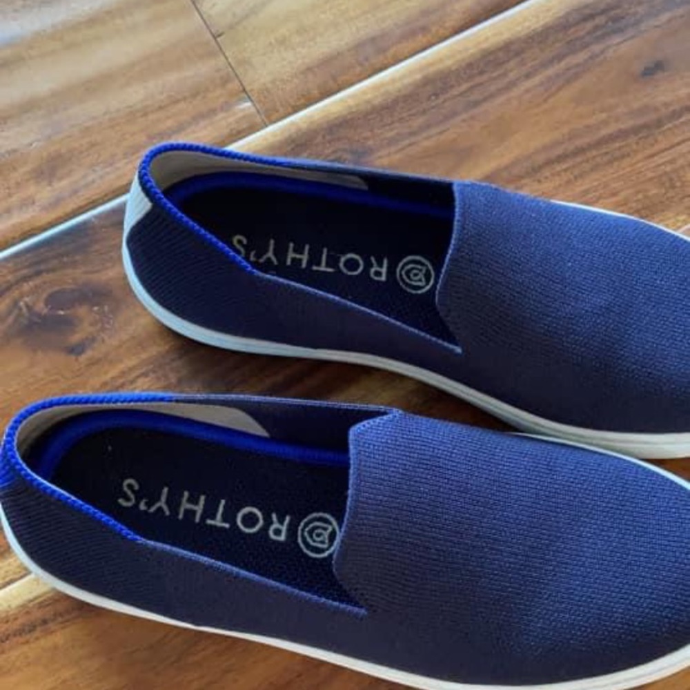 Navy Rothy sneakers